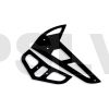 FUP-185 - FUSUNO Black G10 Fiberglass Horizontal/Vertical Fins Trex 450 Sport